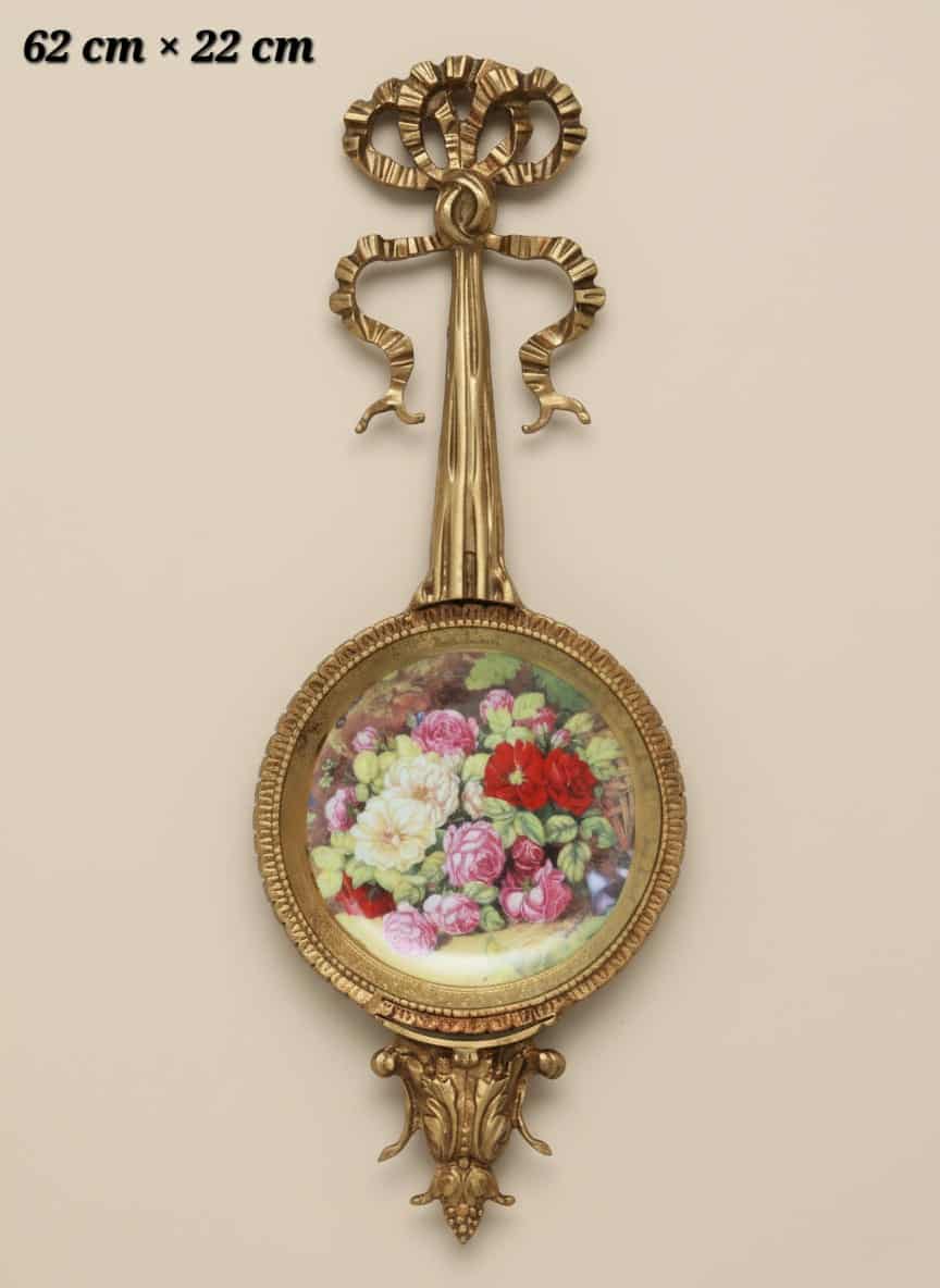 Cadre Mural Élégance Dorée Motif Floral