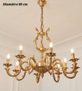 Lustre en bronze 8 lampes – Diamètre 80 cm
