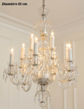 Lustre en cristal de Bohême 12 lampes – Diamètre 65 cm