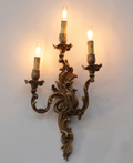 Applique murale bronze à trois lumières – Arabesque Royale