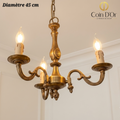 Lustre classique coloris bronze – Diamètre 45 cm