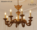 Lustre en bronze style antique – Diamètre 65 cm