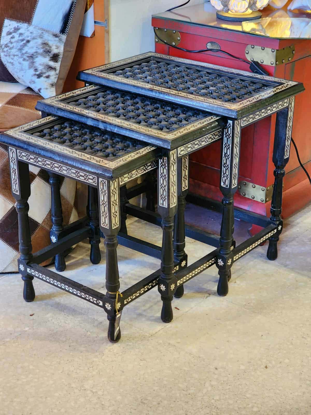 Table Basse Ronde Classique Bois Massif