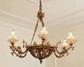 Lustre Antique Bronze Classique 6 Lumières