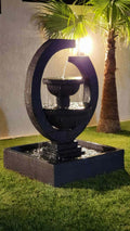Fontaine Extérieure Design LED Cascade Élégante