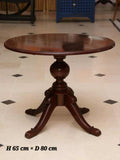 Table Basse Ronde Classique Bois Massif