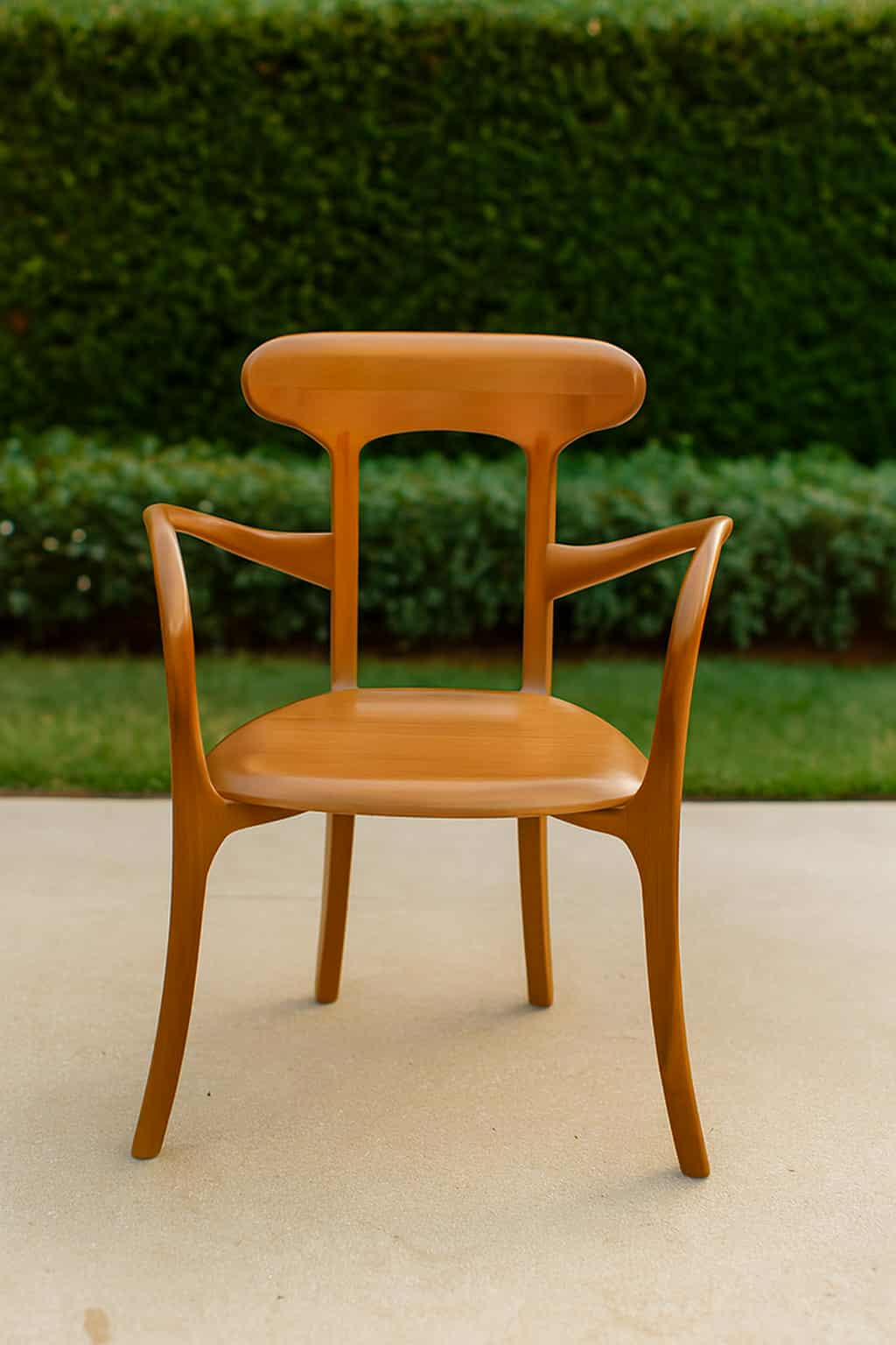 Chaise Design Moderne en Bois Courbé