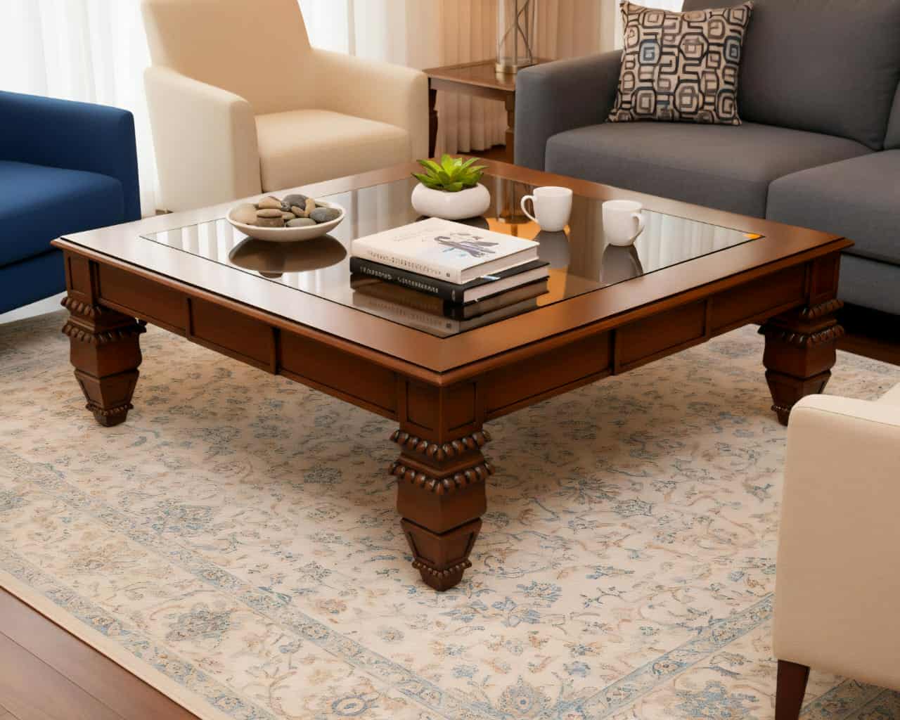 🪑 Table Basse Classique – Élégance & Solidité