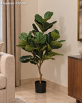 Ficus lyrata artificiel décoratif – 130 cm
